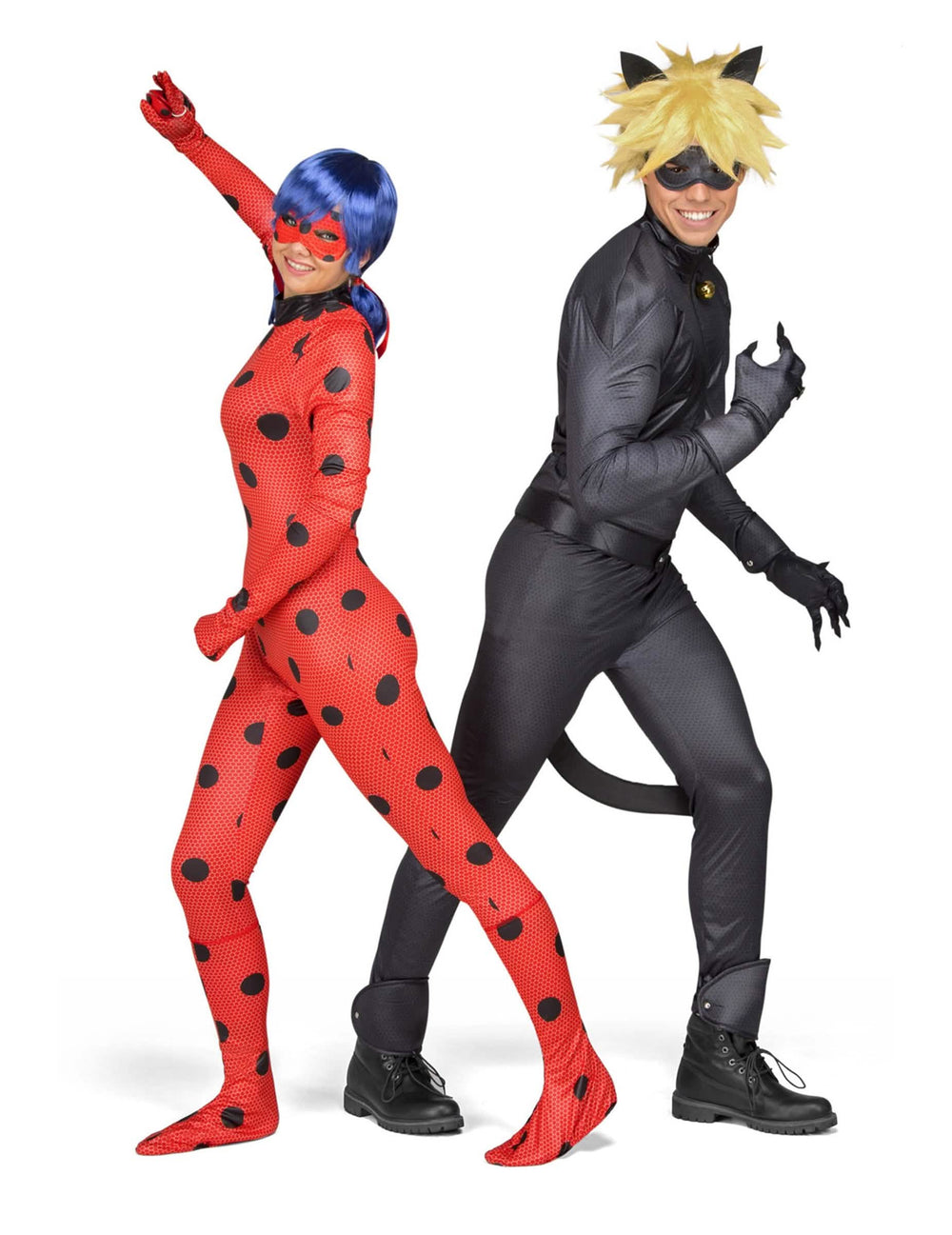 Yleiskatsaus mustan kissan hahmolla Ladybug Miraculous -kokopuvusta
