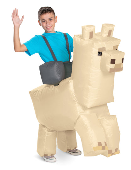 Déguisement Lama gonflable Minecraft™ enfant