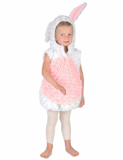 Vue de trois-quarts du déguisement lapin pour enfant