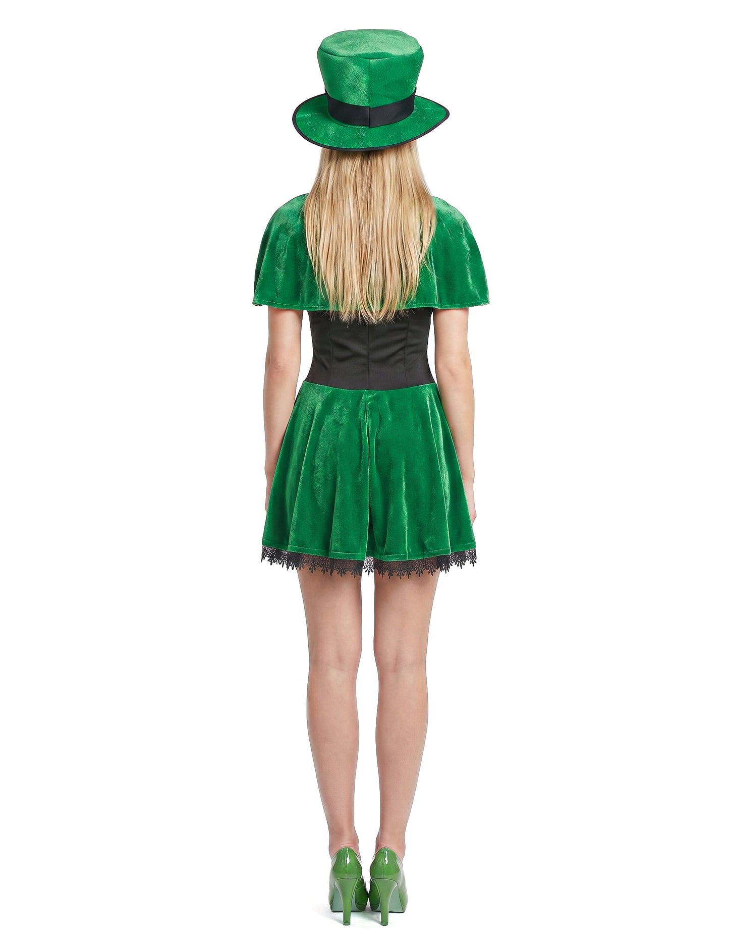 Naisen leprekaaniasu Pyhän Patrickin päivään