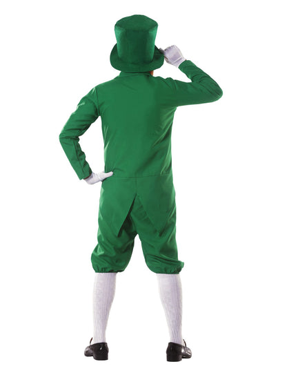 Vue de dos du déguisement leprechaun pour homme