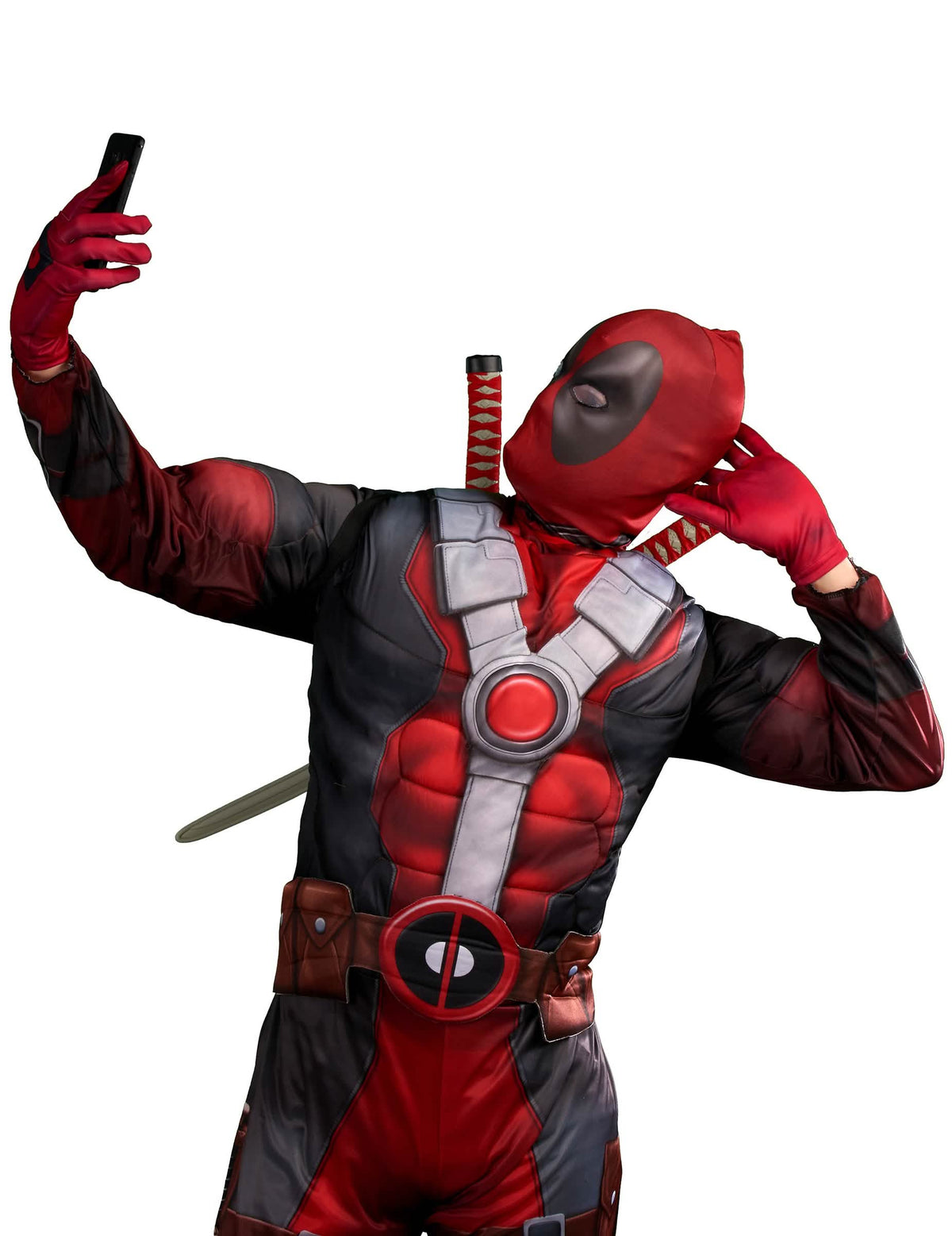 Deadpool 2™ -luksusdéguisementin rintakuva ja naamio