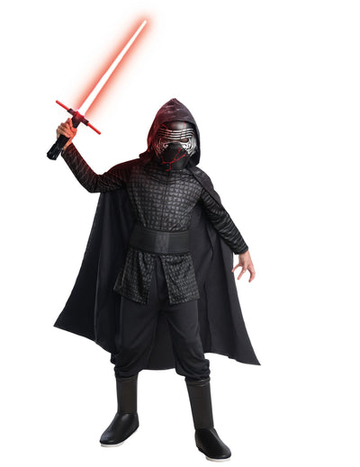 Déguisement luxe Kylo Ren Star Wars IX pour enfant noir avec masque et cape