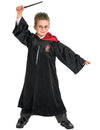 Déguisement luxe robe Harry Potter pour enfant noir et rouge avec baguette et lunettes