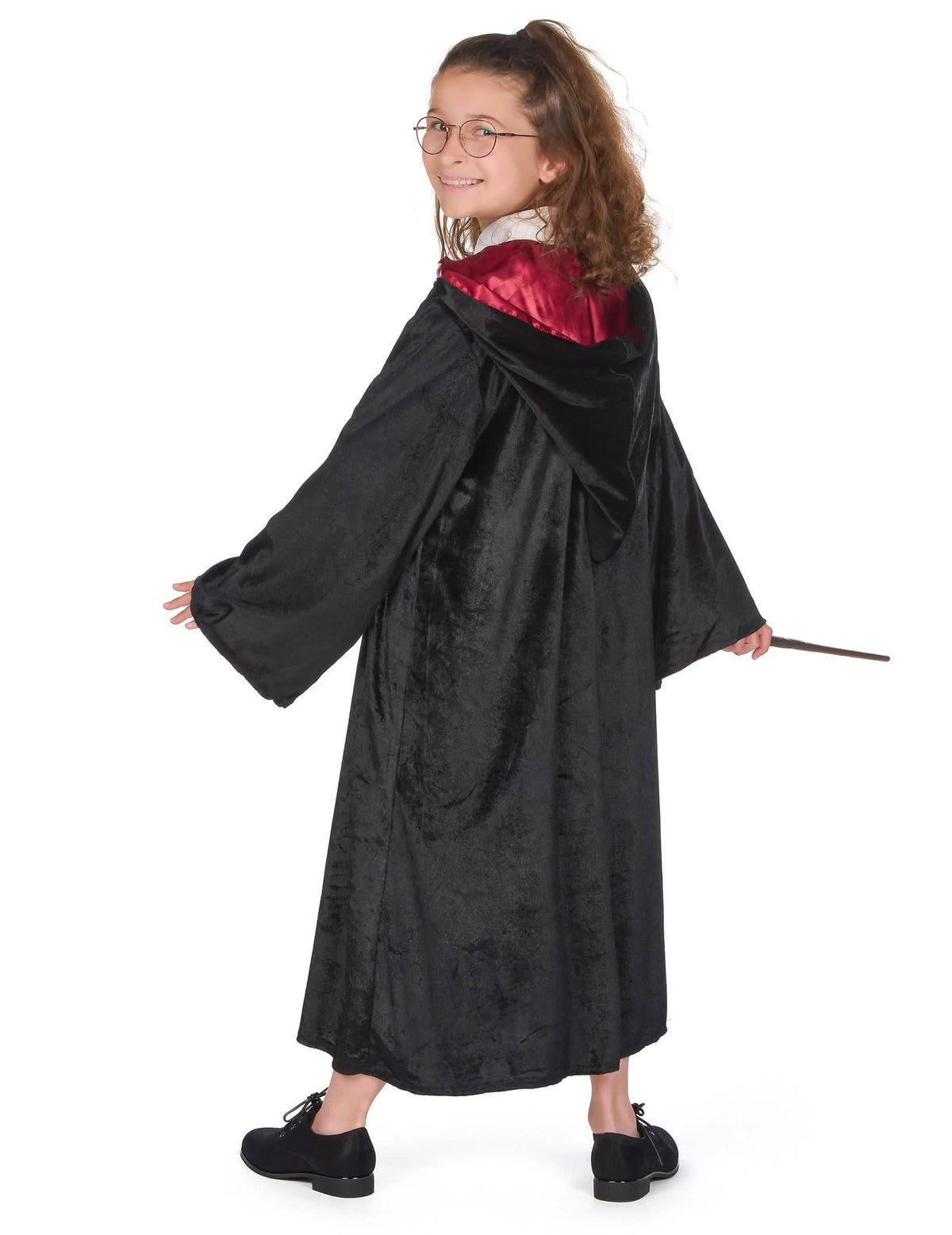 Takaa näkyvä kuva luksus-Harry Potter -asusta lapsille