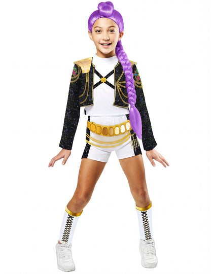 Rumi Gold Kpop Demon Hunter™ luksusnaamiaisasu tytölle