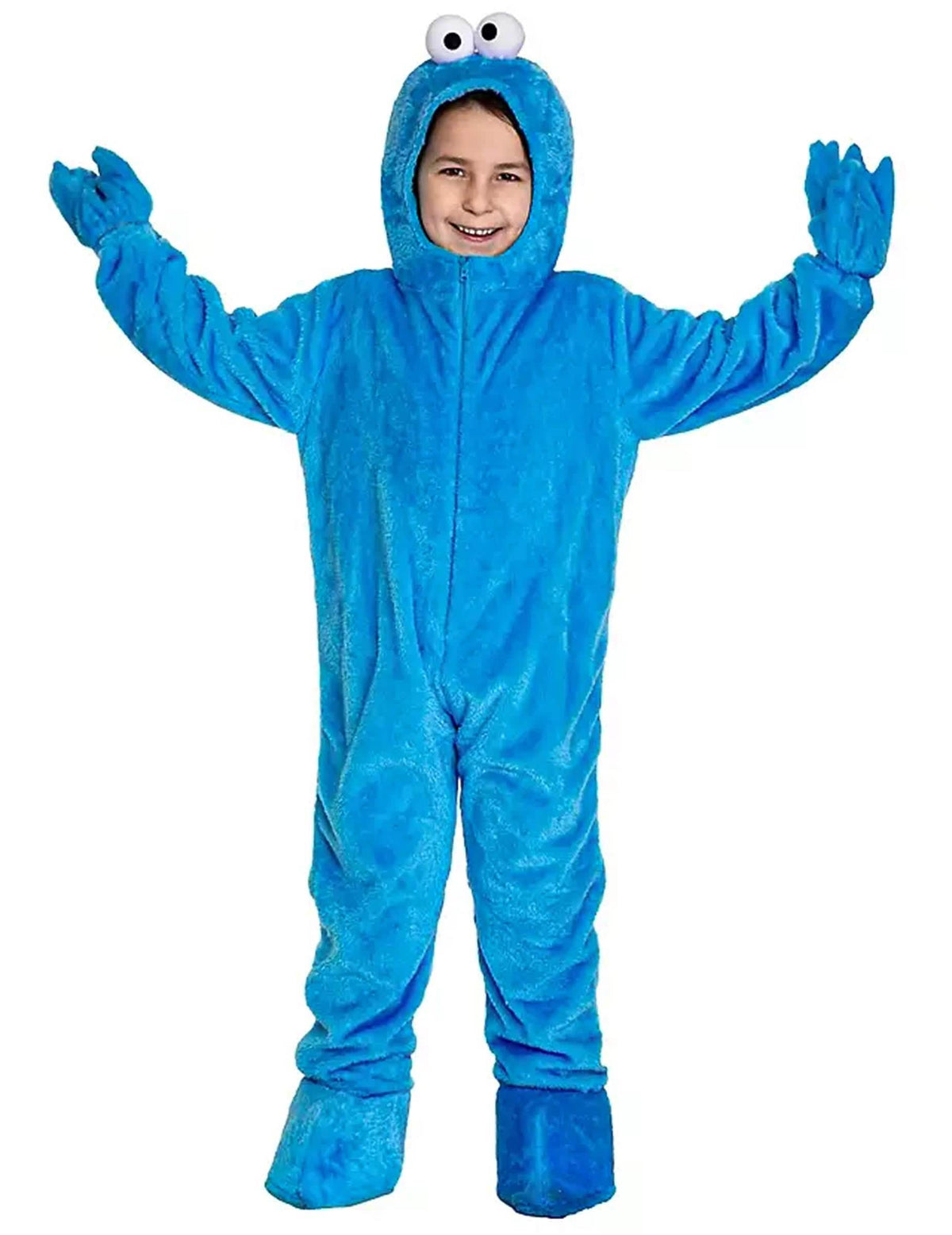 Déguisement Macaron le Glouton Sésame Street pour enfant bleu en peluche