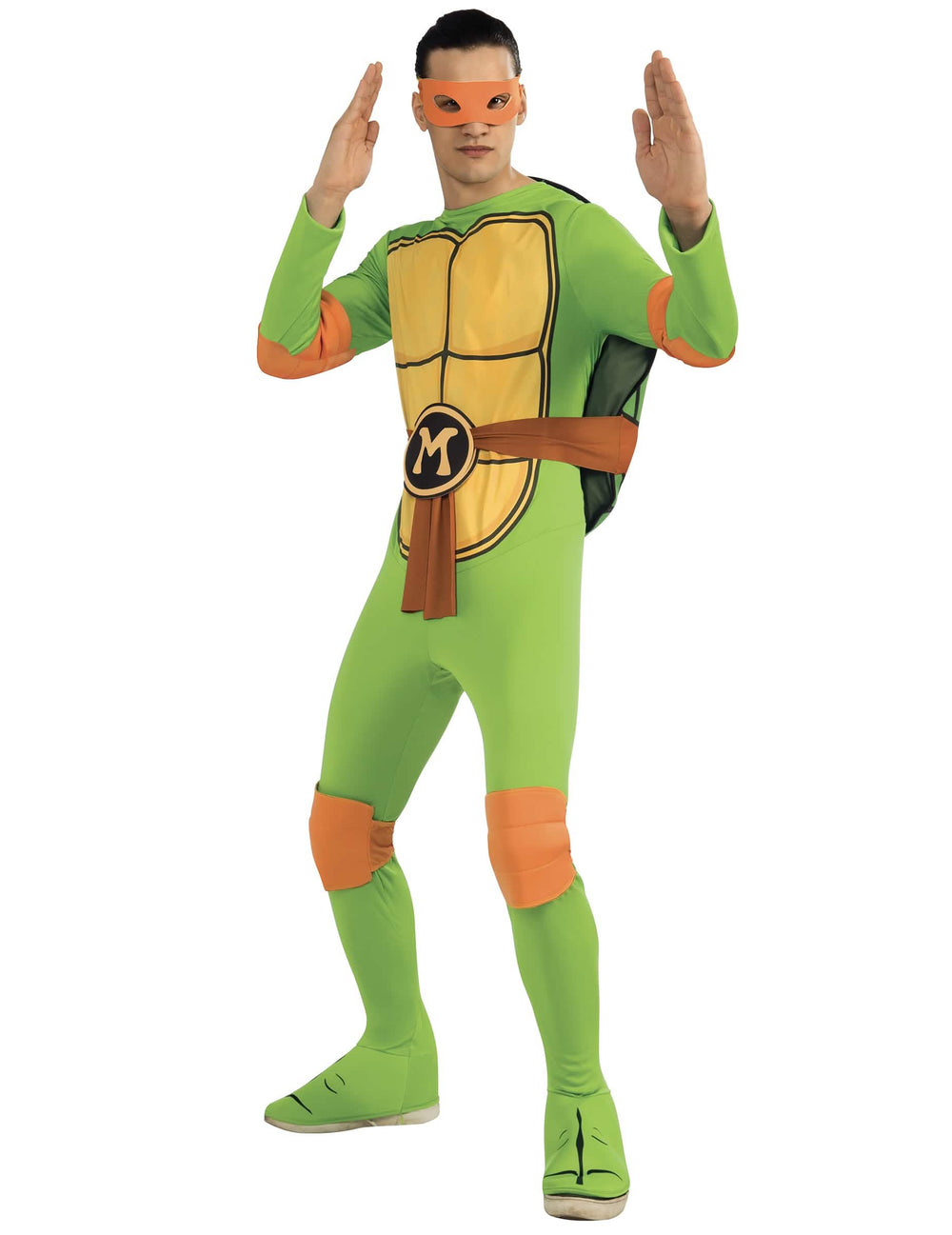 Vue de dos du déguisement Michelangelo Tortues Ninja classique pour adulte