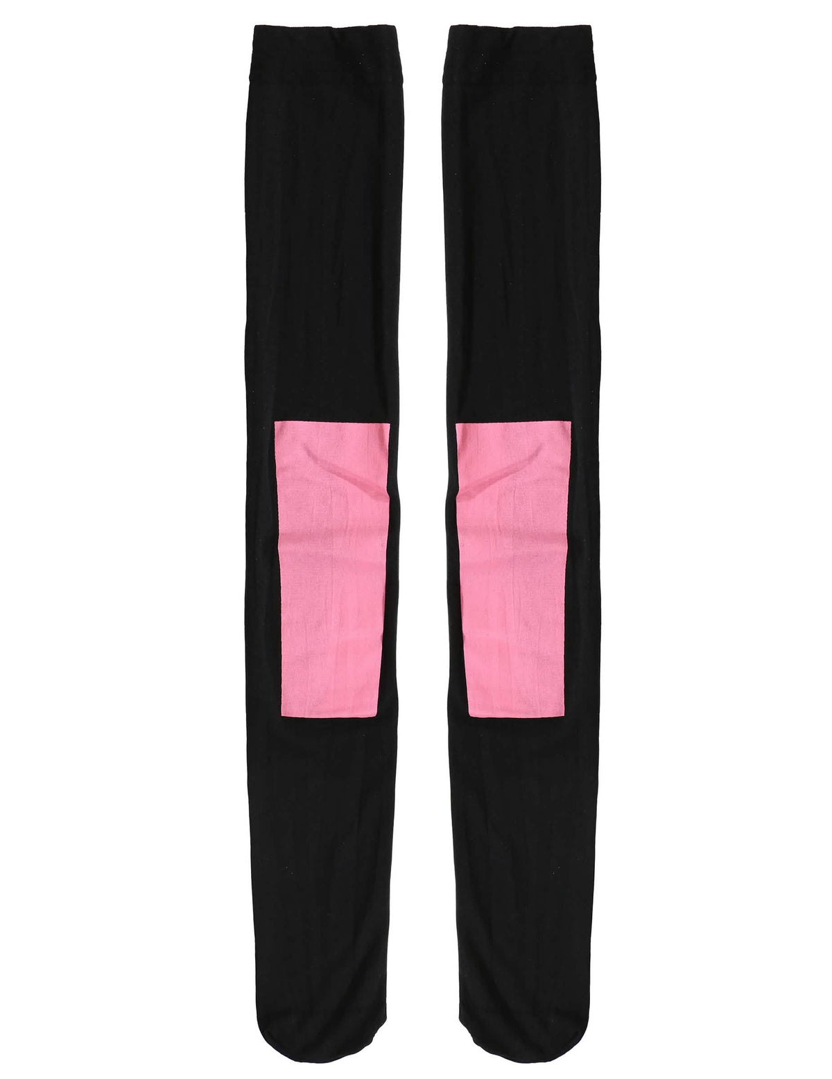 Chaussettes hautes noires et roses du déguisement miss Kpop