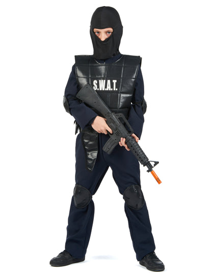 Déguisement officier du SWAT pour enfant noir