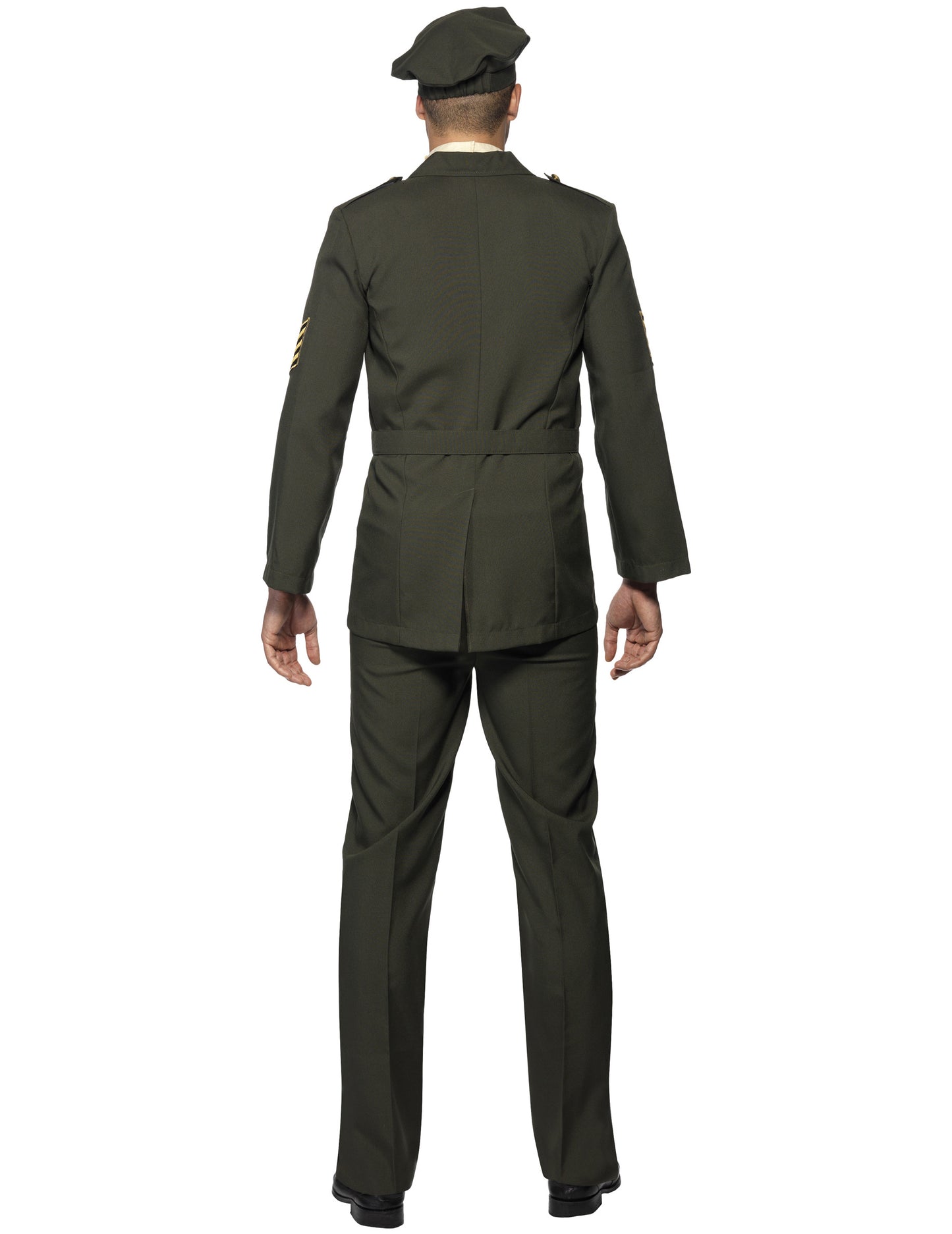 Vue de dos du déguisement d'officier militaire pour homme