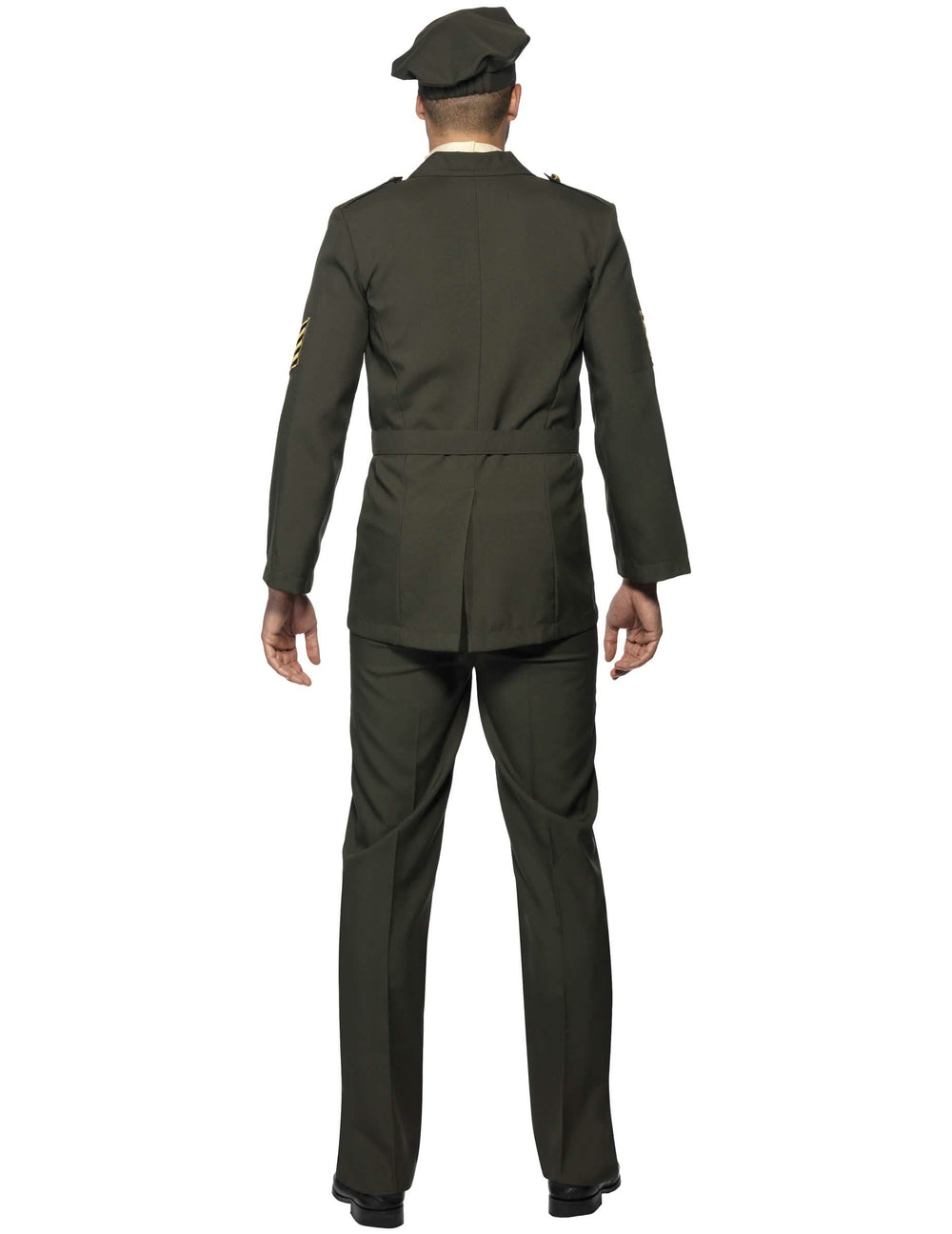 Vue de dos du déguisement d'officier militaire pour homme