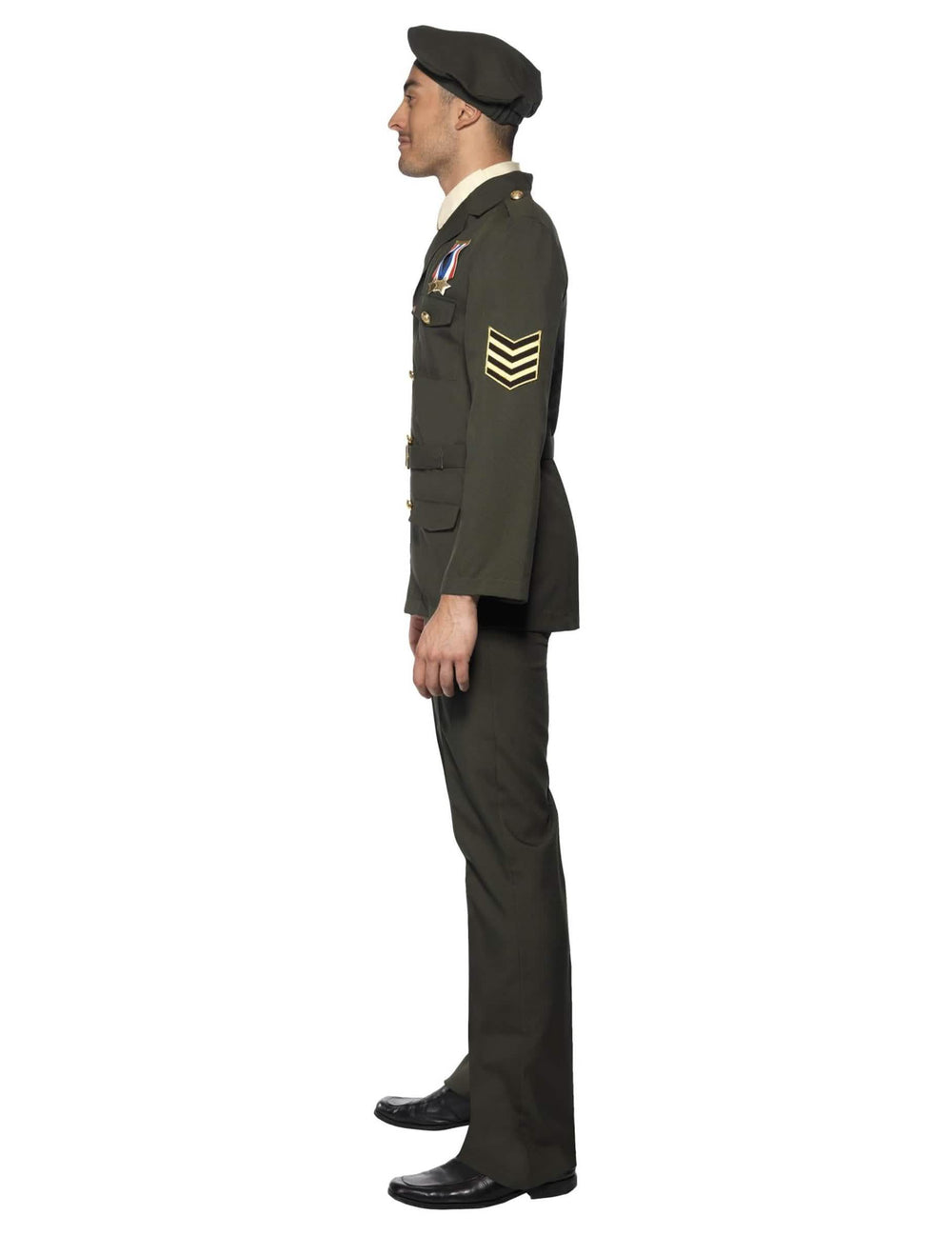 Vue de profil du déguisement d'officier militaire pour homme