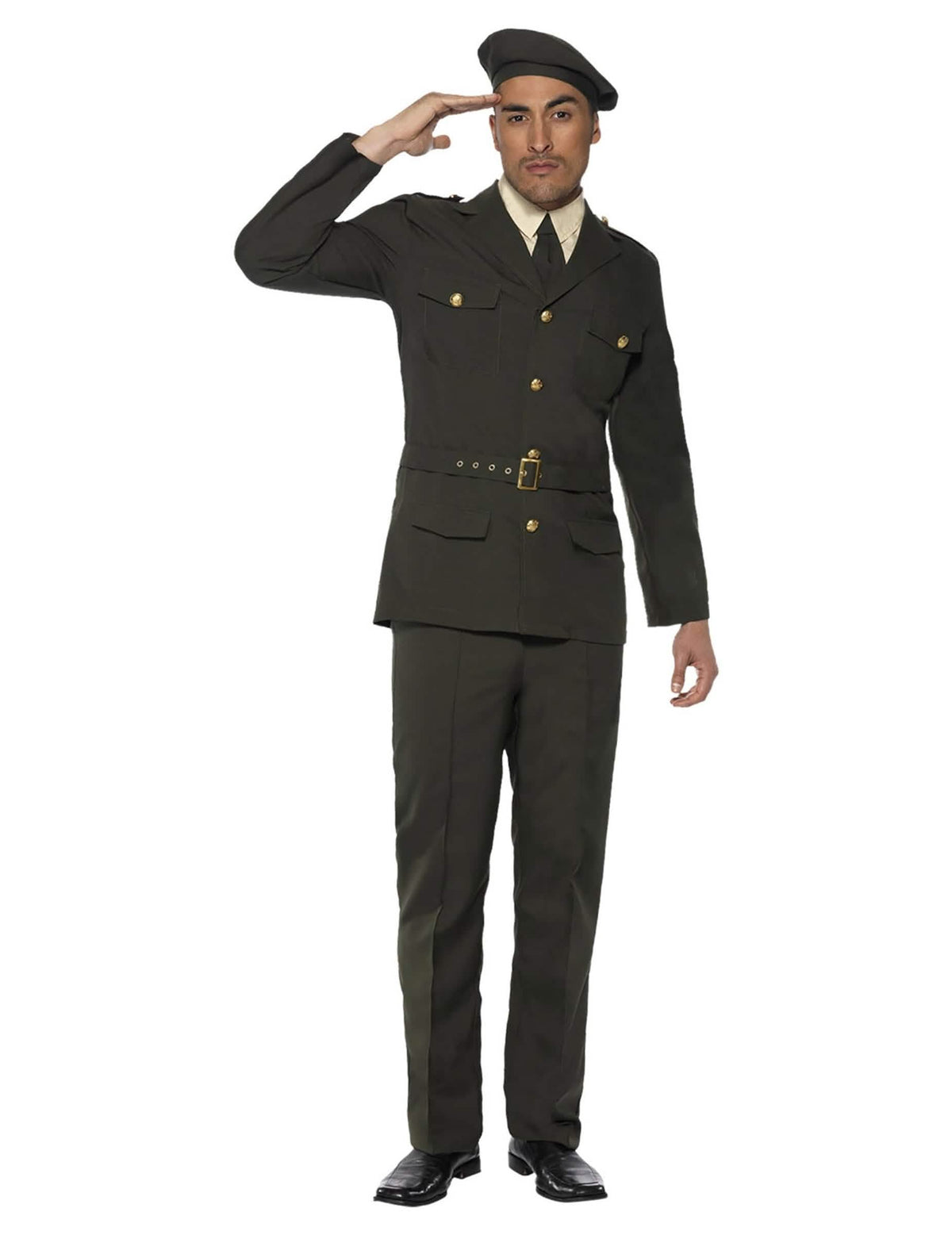 Salut militaire du déguisement d'officier militaire pour homme