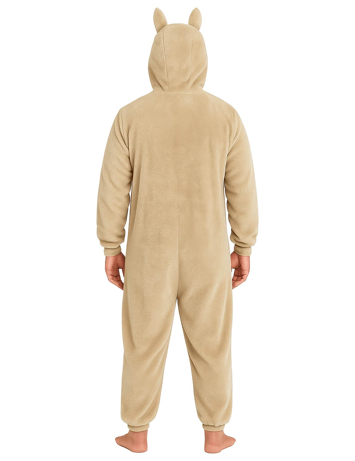 Vue de dos du déguisement peluche monstre pour homme