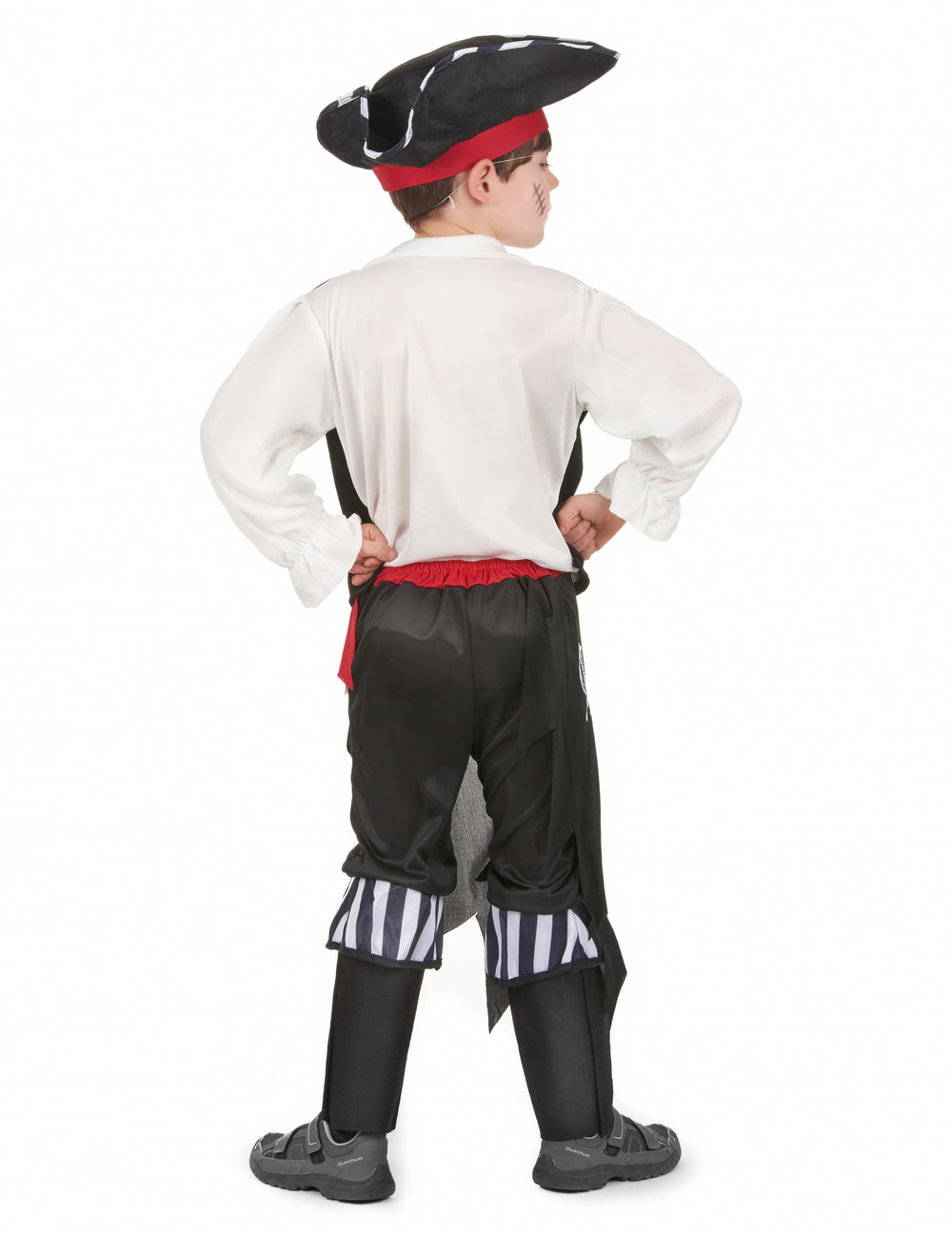 Vue de dos du déguisement de pirate pour garçon