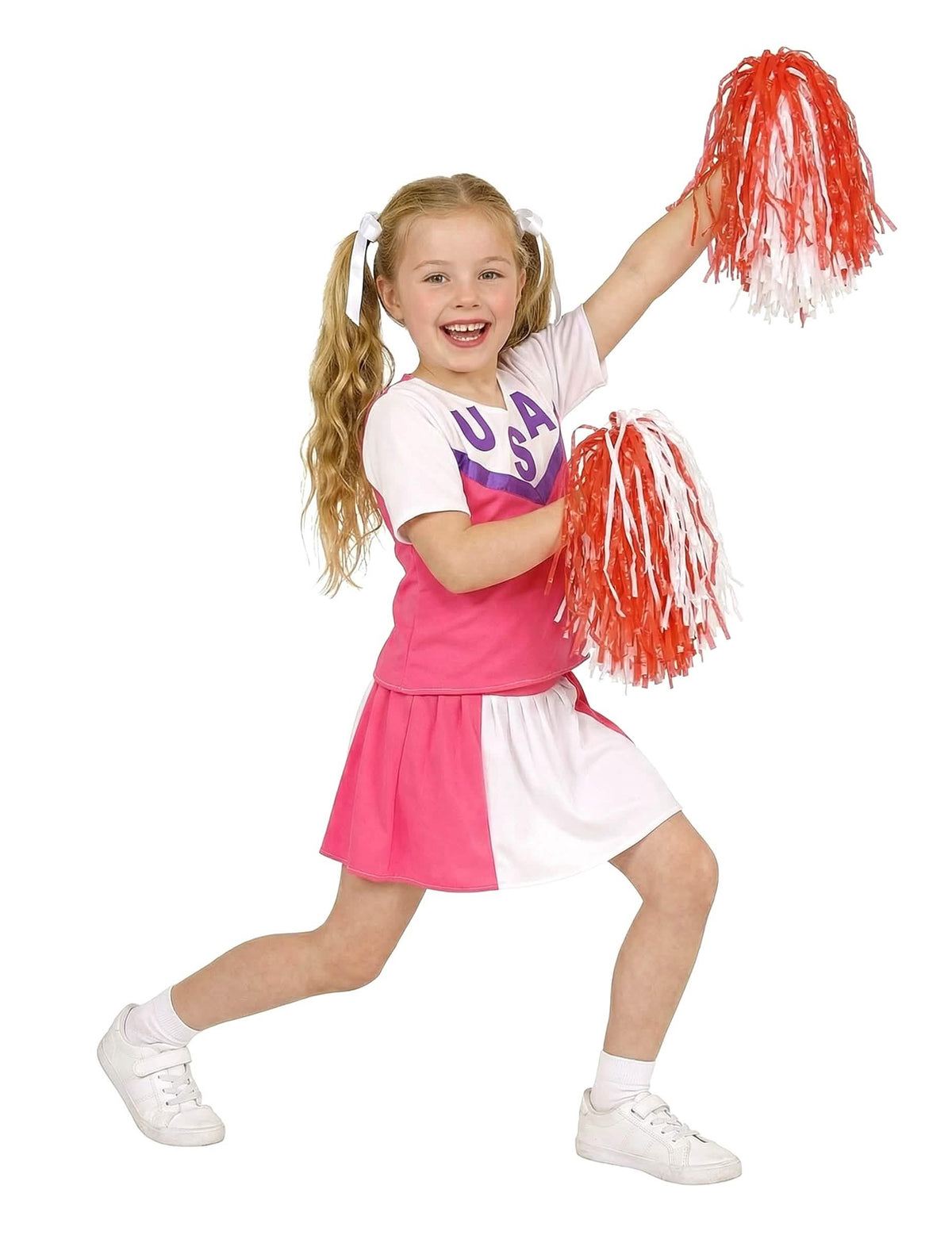 Sivuprofiili tytöt- cheerleader-asusta
