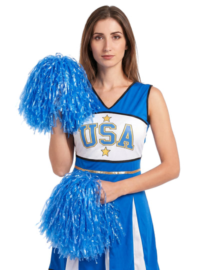 Cheerleader-naamiaisasu USA sininen naisille