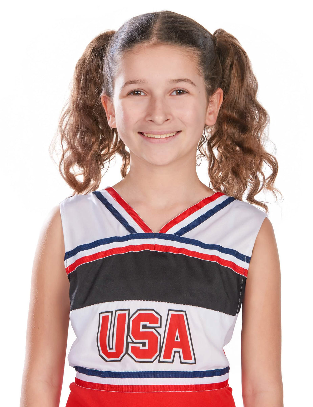 Edestä kuvattu pompom-girl-asu usa