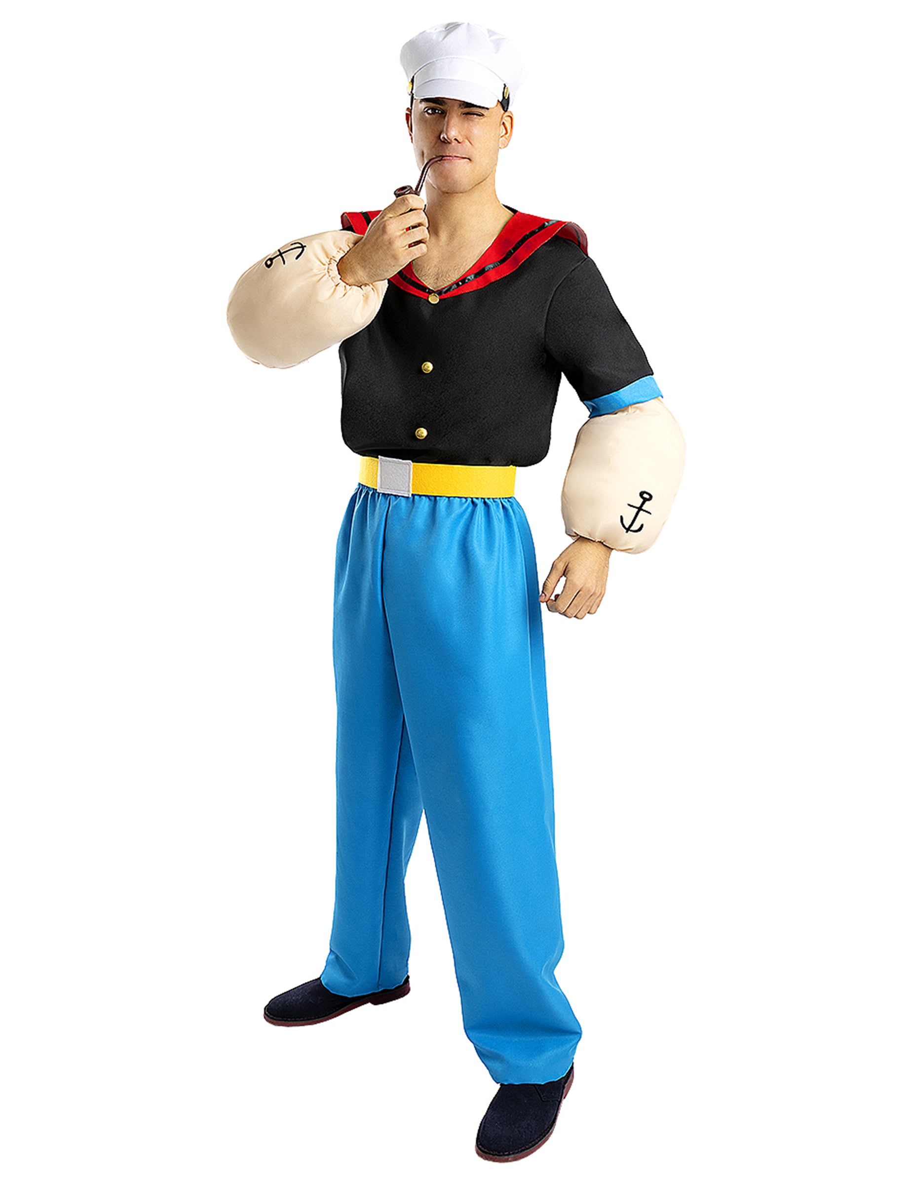 Vue de face du déguisement de Popeye