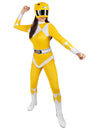 Déguisement Power Ranger™ pour adulte jaune avec masque et ceinture