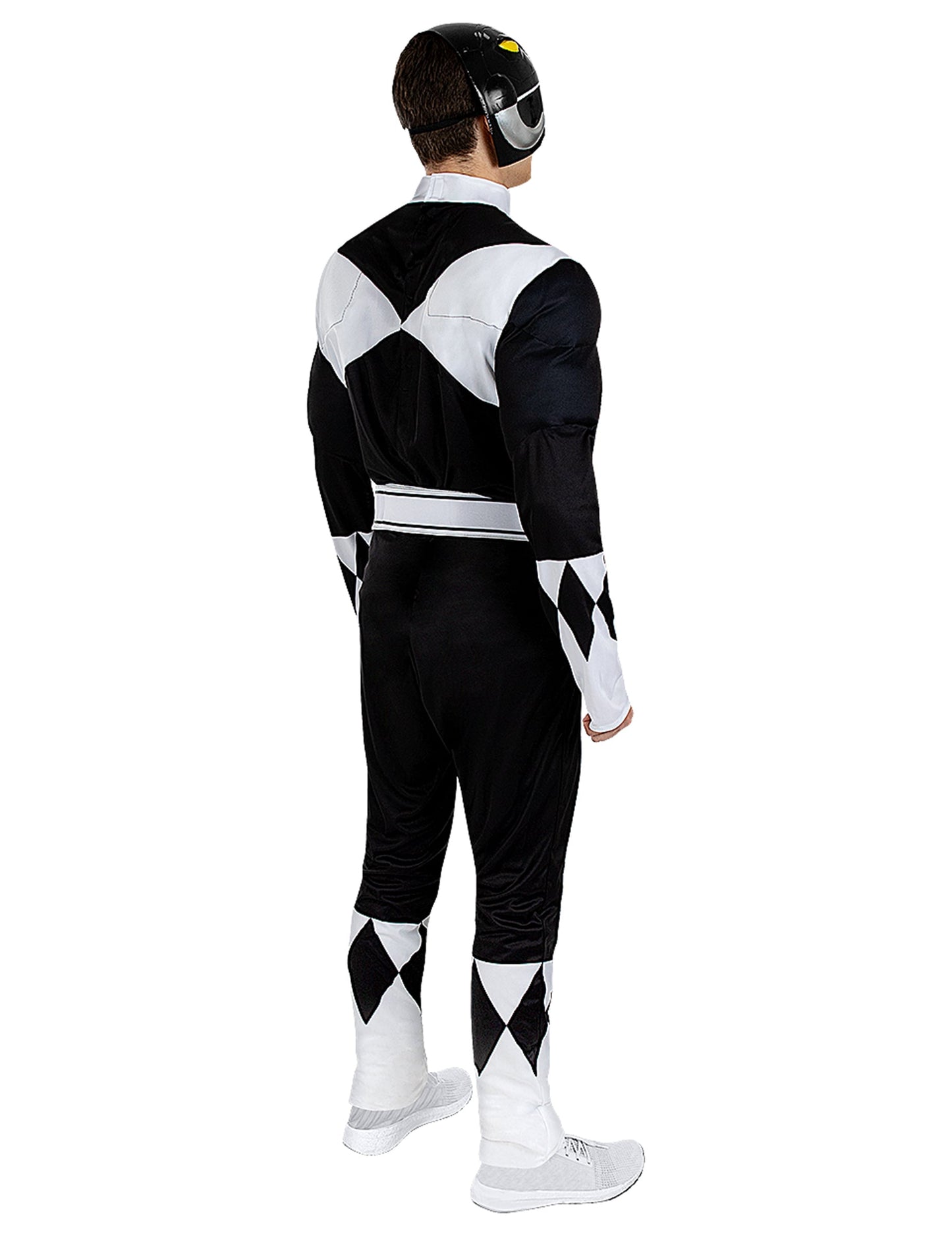 Vue de dos du déguisement Power Ranger™ pour adulte noir