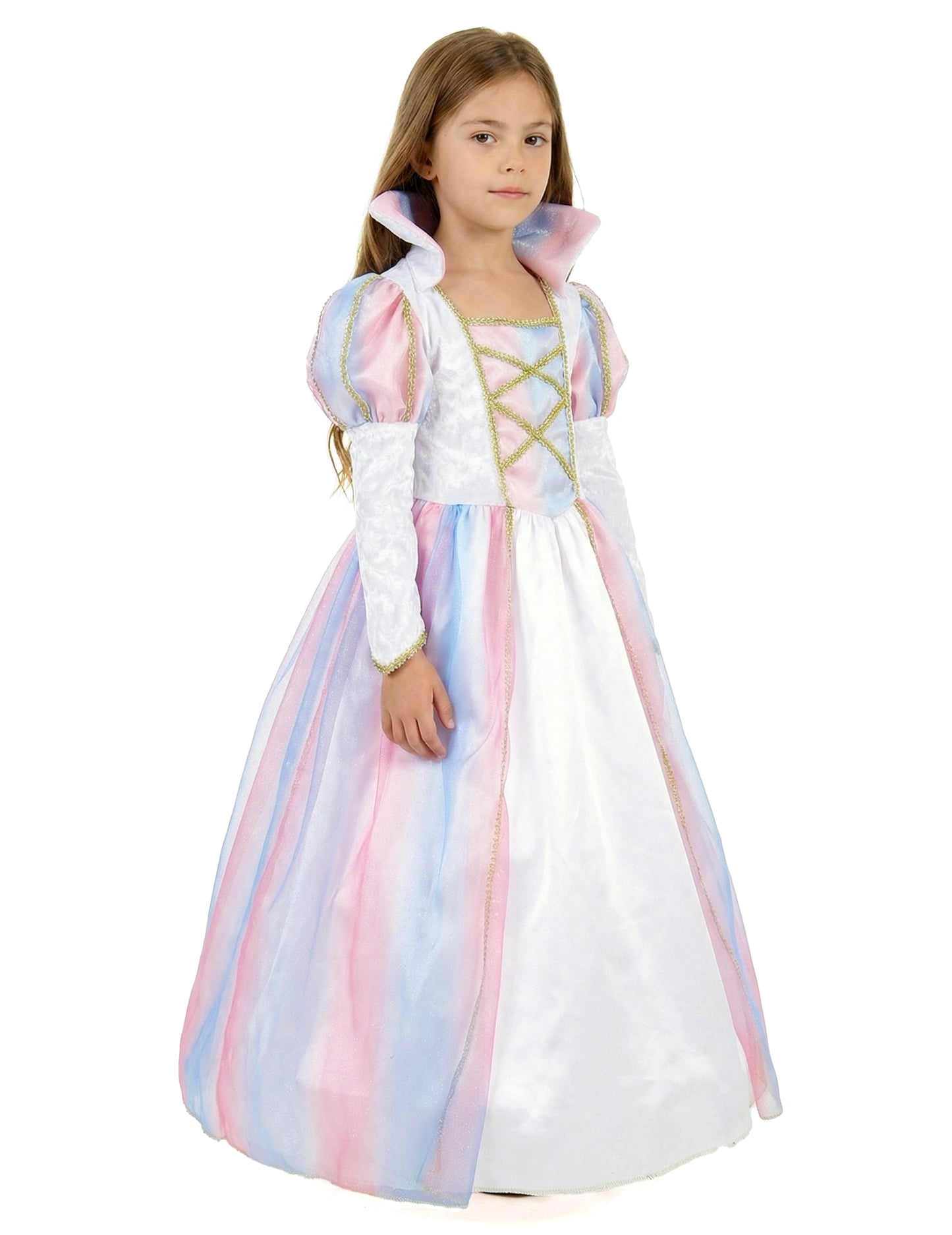 Vue de profil du déguisement de princesse