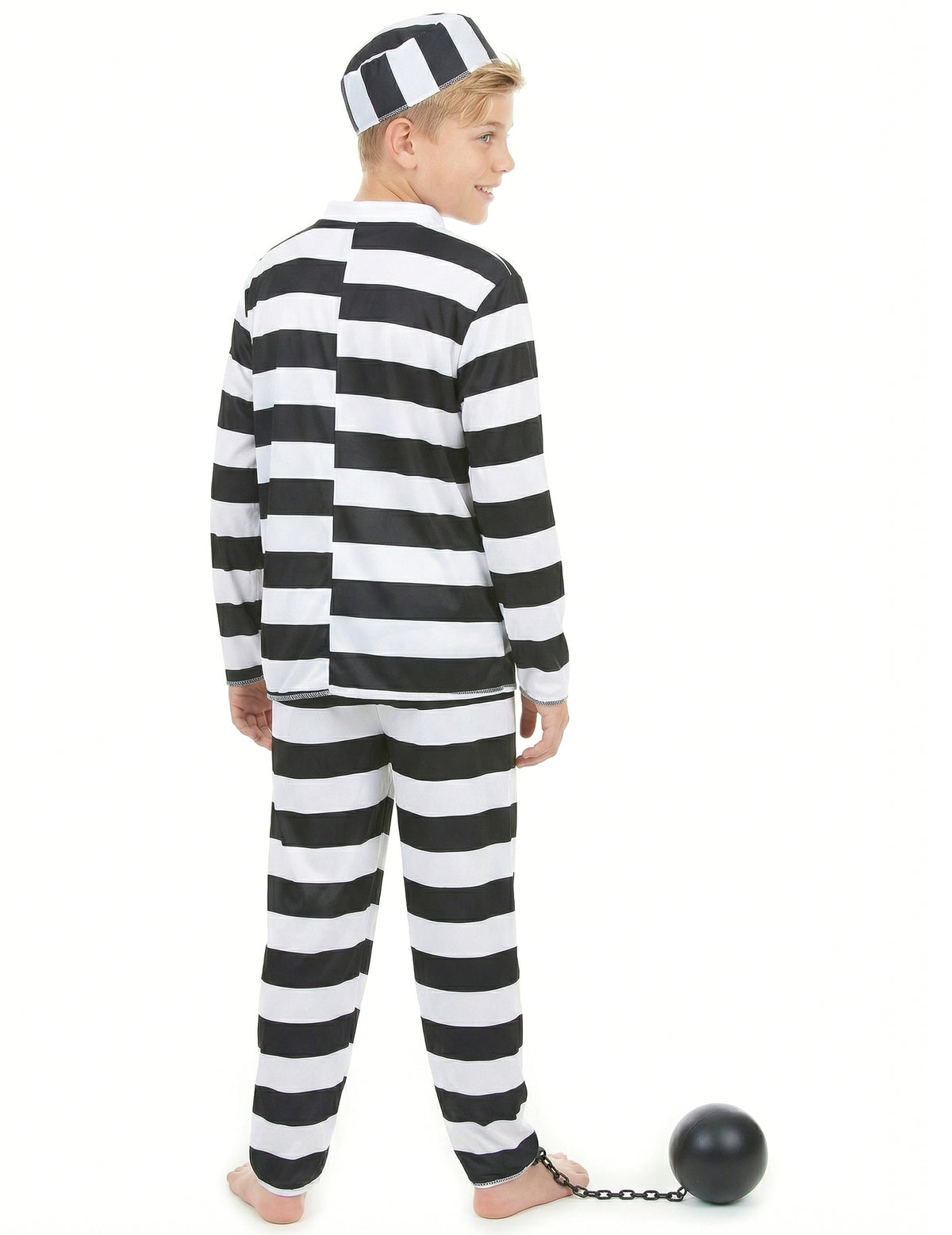 Vue de dos du déguisement de prisonnier pour enfant