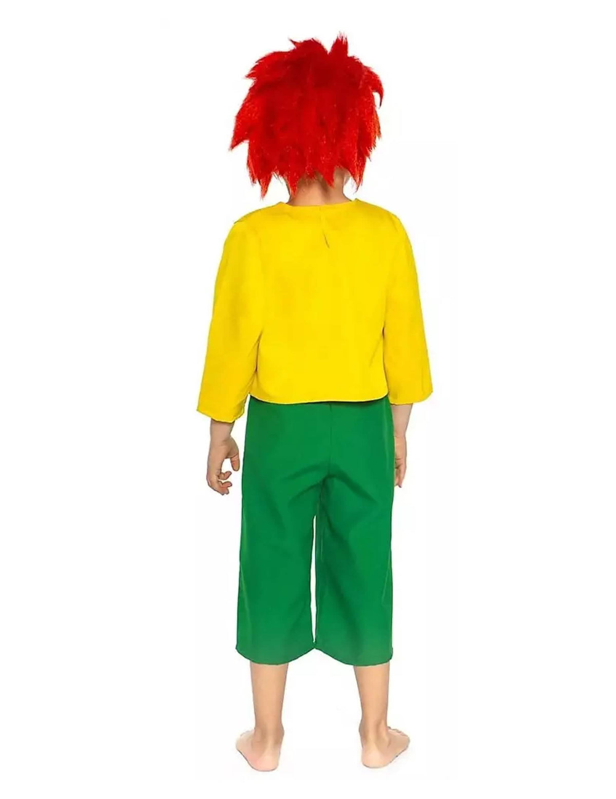 Pumuckl-lapsen juhlapuvun takanäkymä