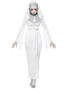 Déguisement de religieuse possédée pour femme blanc et gris