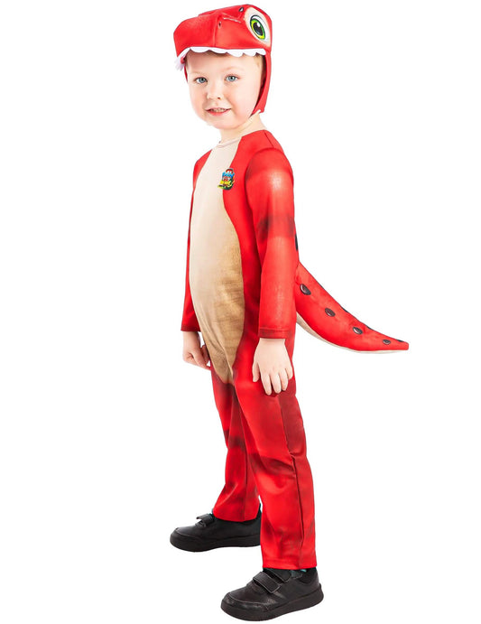 Ryhmä Hau™ Dino Movie Rhubarbe -naamiaisasu lapsille