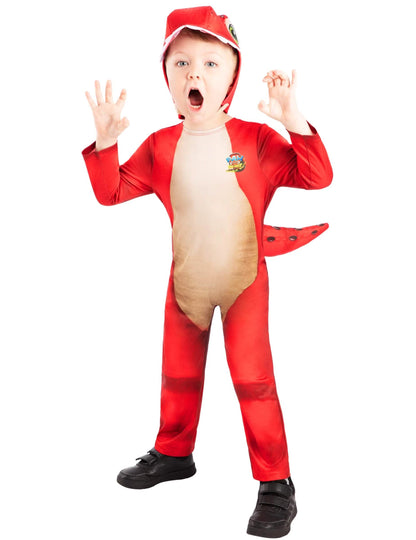 Ryhmä Hau™ Dino Movie Rhubarbe -naamiaisasu lapsille