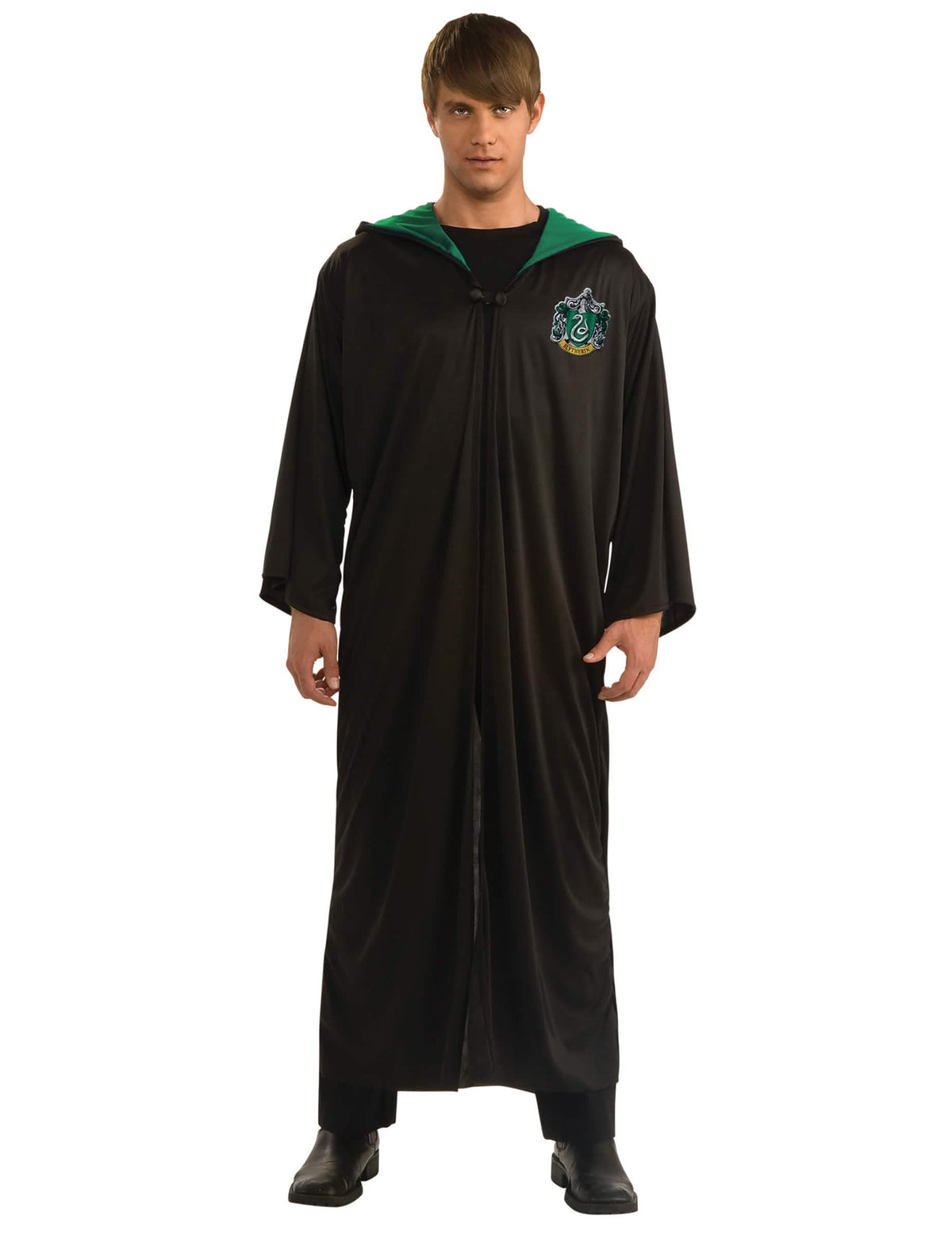 Serpentard-velhos asu Harry Potter™ aikuiset musta ja vihreä vaakunalla