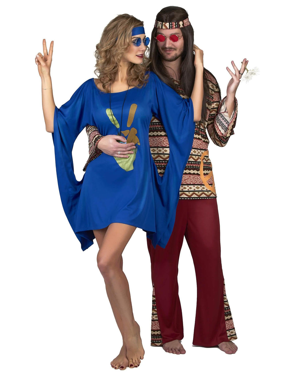 Versio parit hippie peace et love -naamiaisasusta naisille