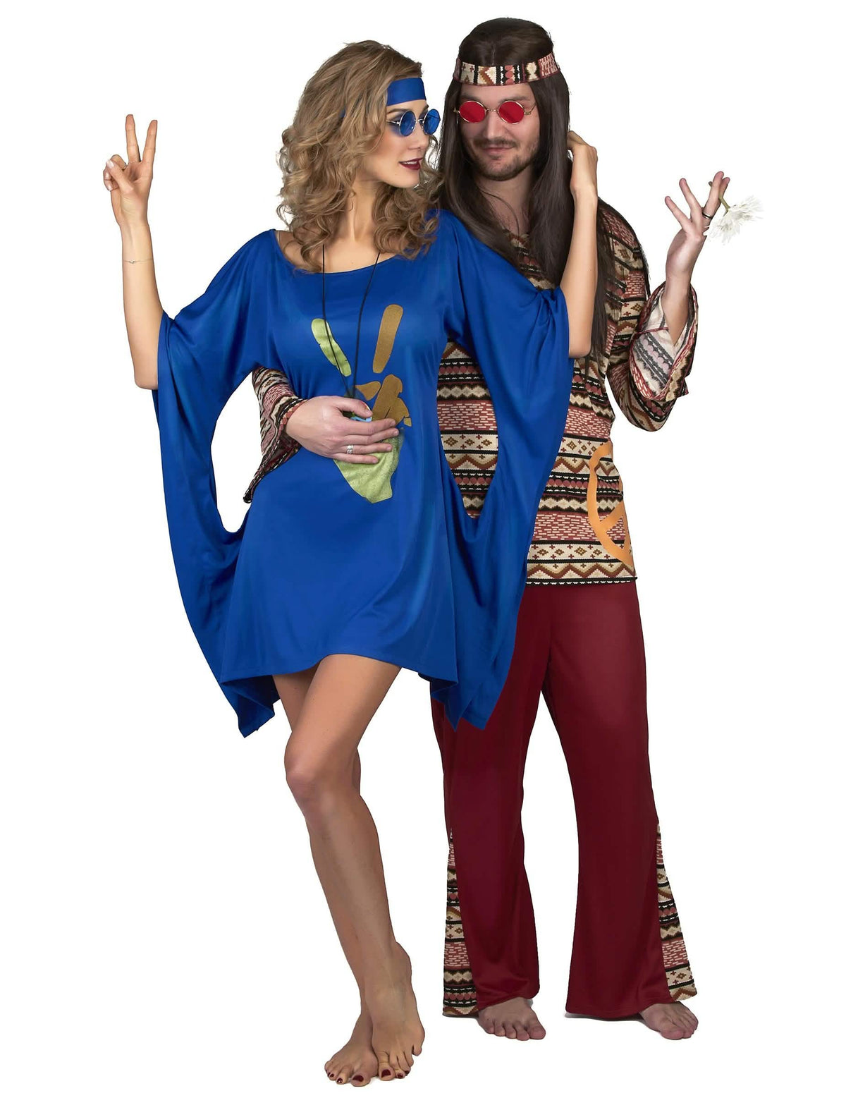 Versio parit hippie peace et love -naamiaisasusta naisille