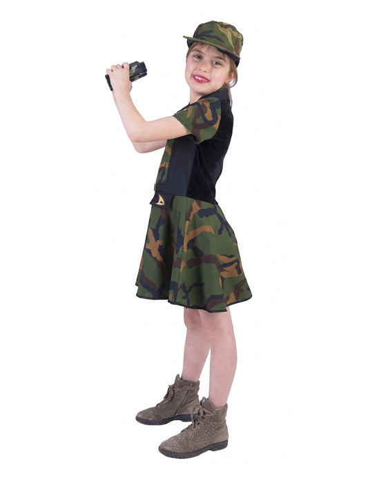 Déguisement Soldat robe fille