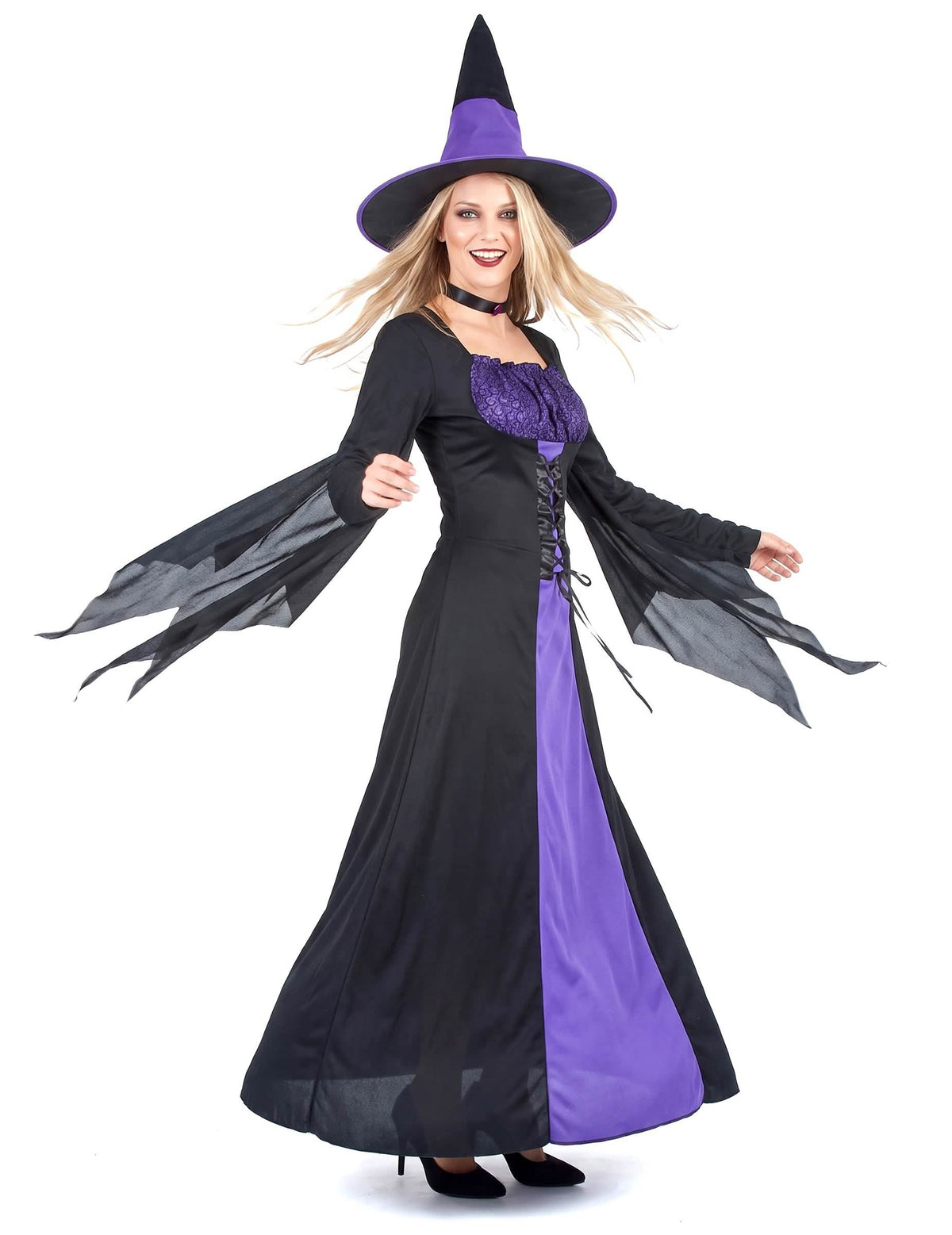 Violetti loitsu - Naisten Halloween-noidan asu