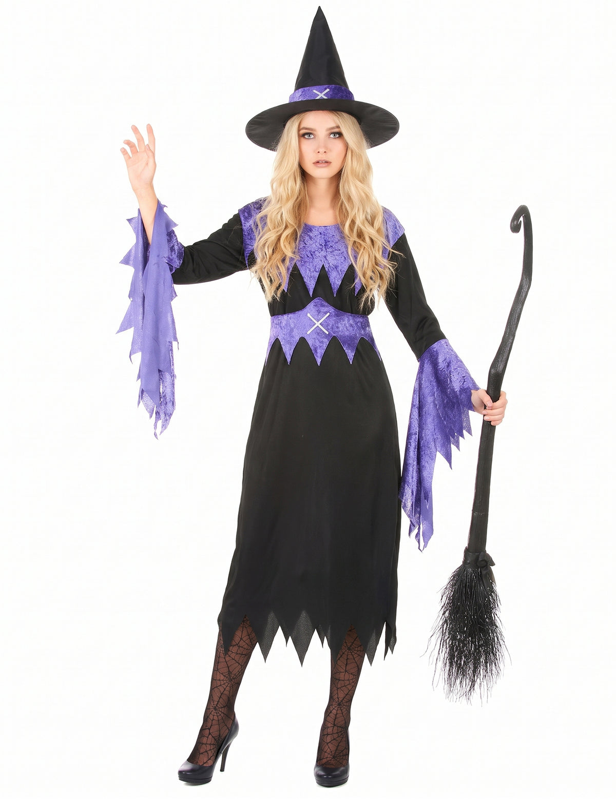 Lila lentäjä - Naisten Halloween-noidan asu