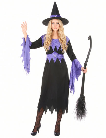 Lila lentäjä - Naisten Halloween-noidan asu