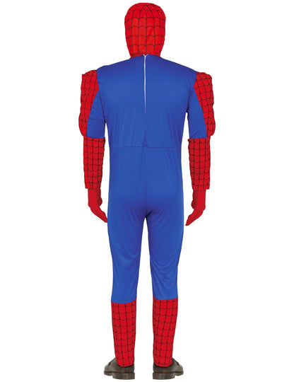 Vue de dos du déguisement Spiderbar avec lanceur de liquide
