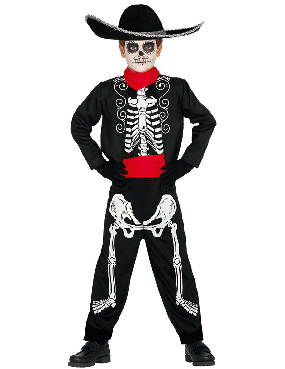 Meksikolainen Dia de los Muertos -parinaamiainen lapsille