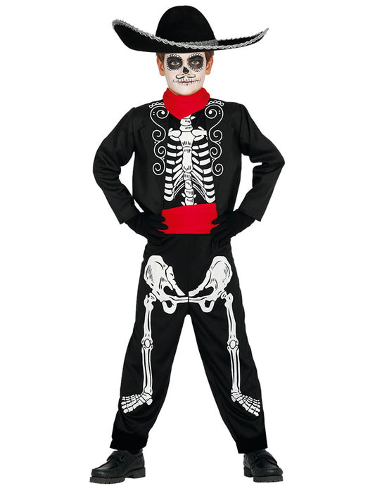 Meksikolainen Dia de los Muertos -parinaamiainen lapsille