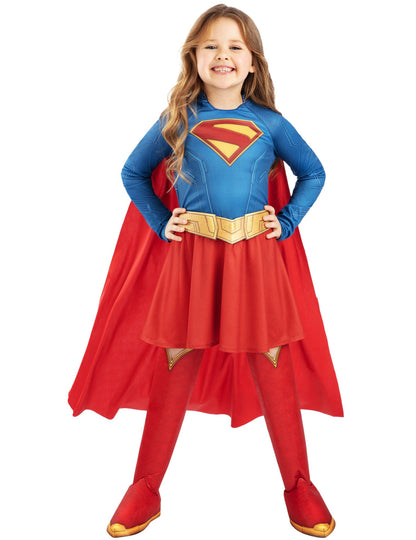 Lasten luksusmallinen Supergirl™-naamiaisasu