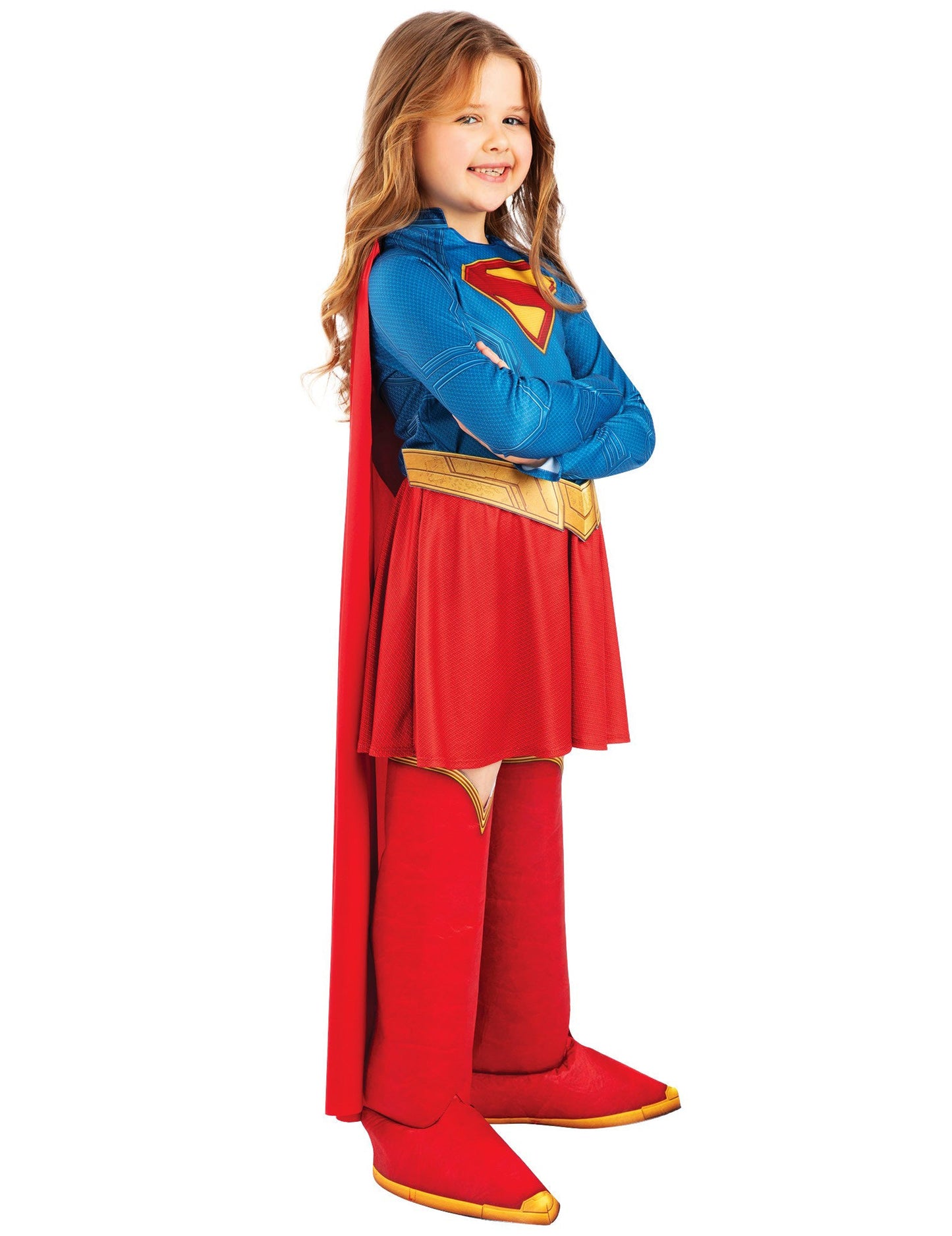 Lasten luksusmallinen Supergirl™-naamiaisasu