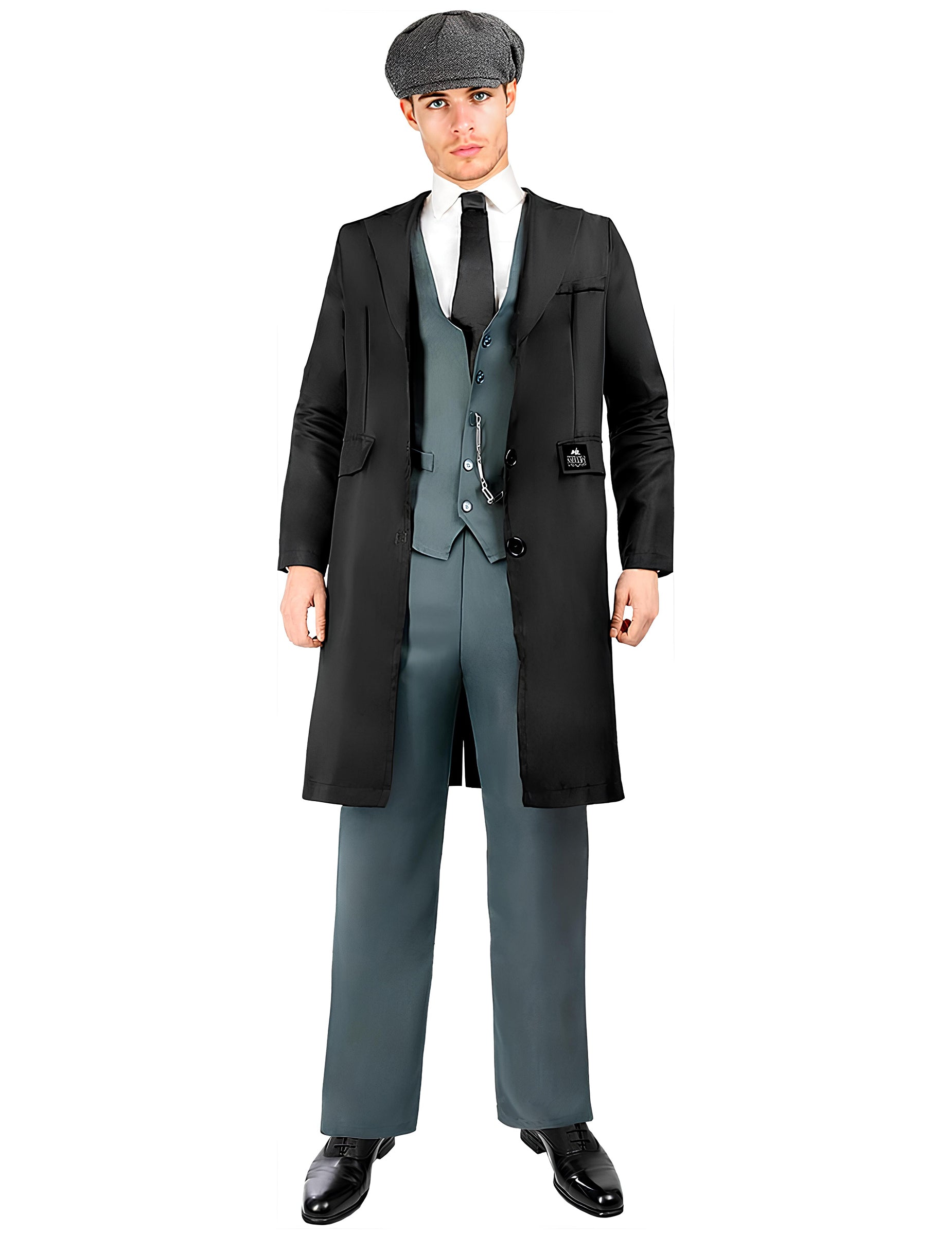 Vue de face du déguisement Tommy Shelby Peaky Blinders™ pour homme