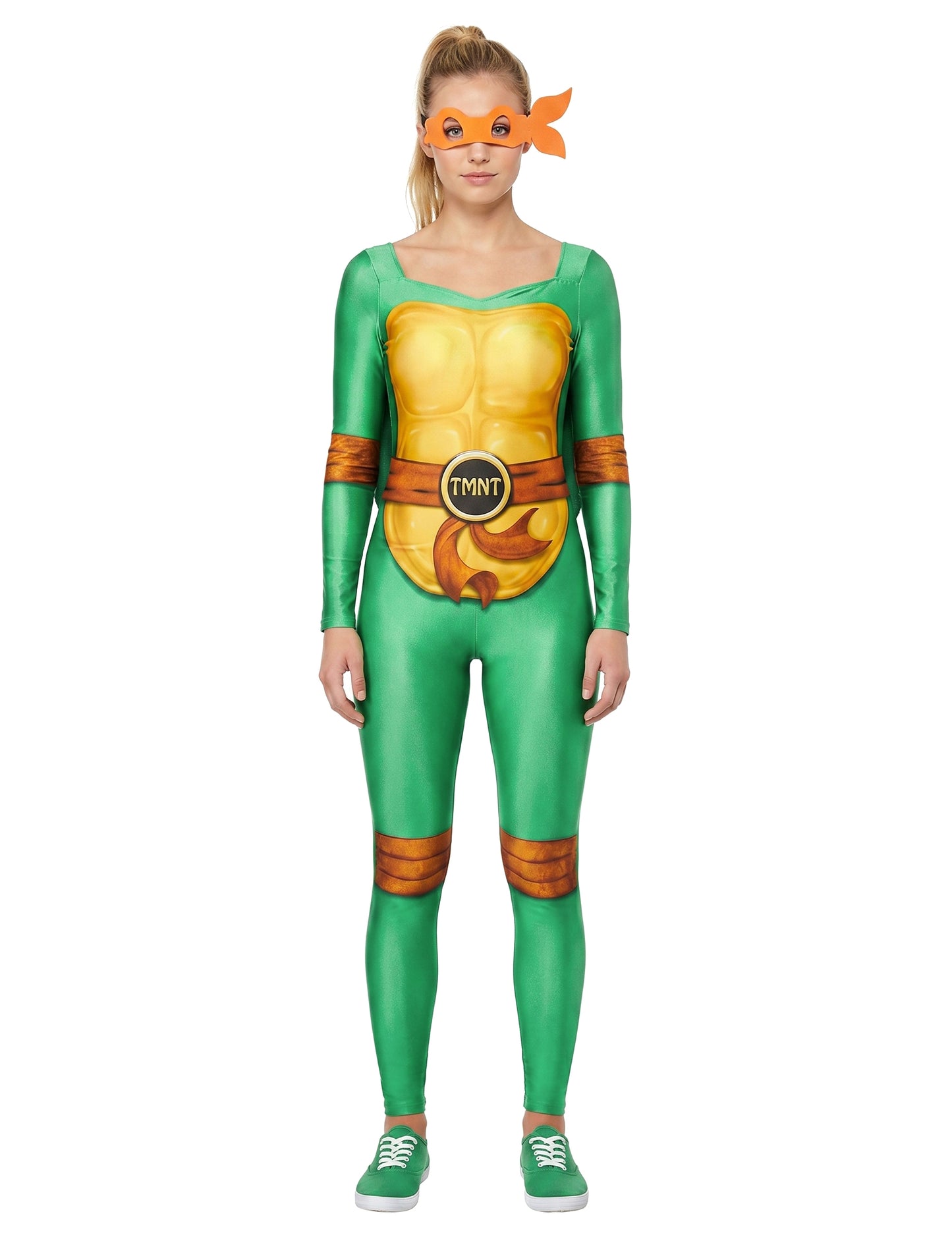 Ninja Turtle™ -asu, jossa on 4 naamiota naisille