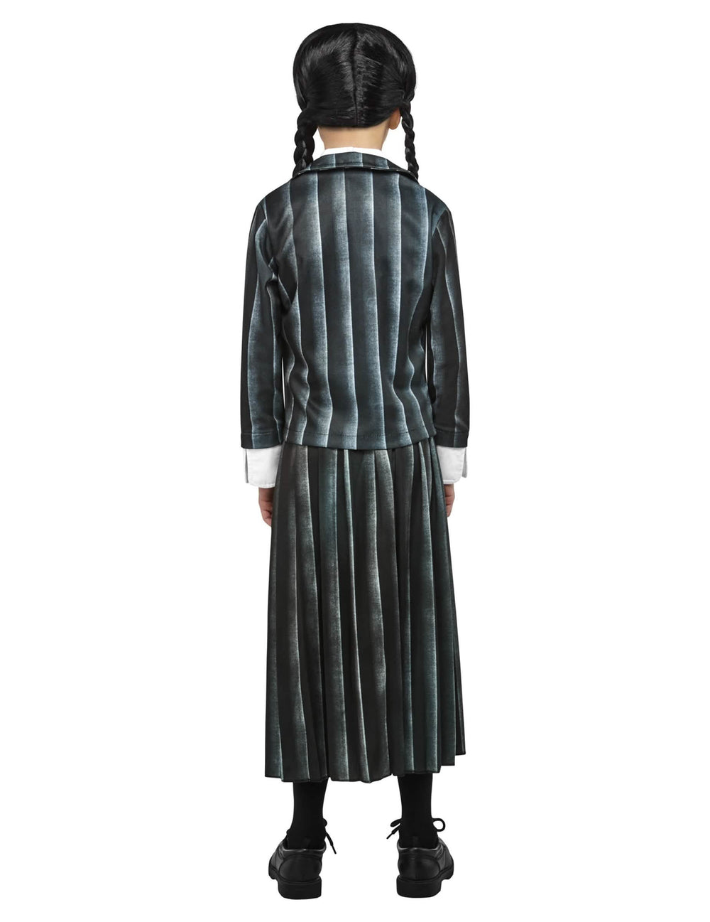 Vue de dos du déguisement uniforme scolaire Mercredi Addams™