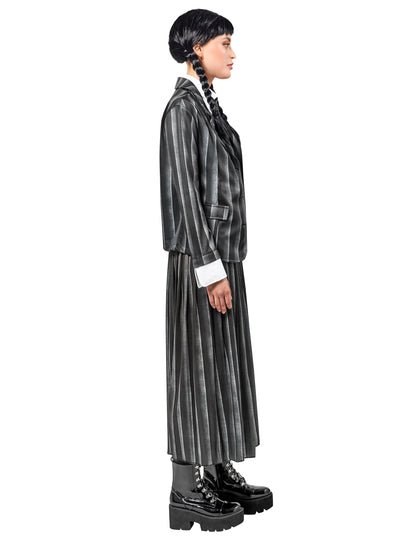 Vue de profil du déguisement uniforme scolaire Mercredi Addams™