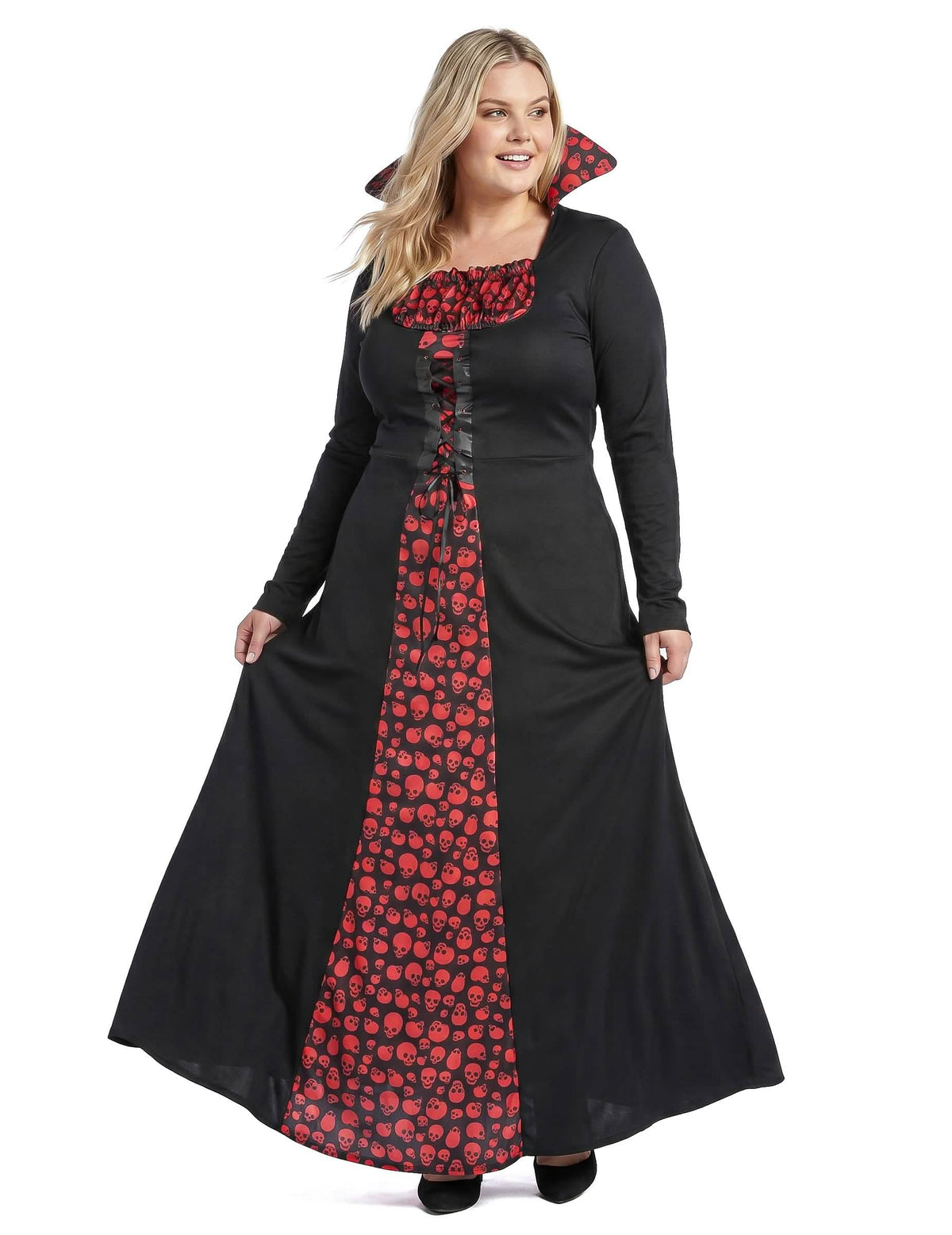 Suurikokoinen aikuisten halloween-vampyyripariskunnan puku