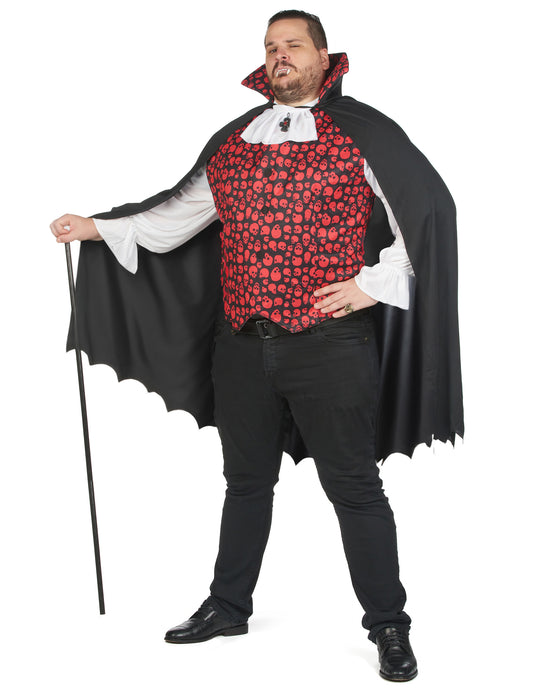 Suurikokoinen aikuisten halloween-vampyyripariskunnan puku